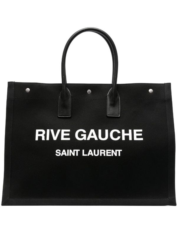 Saint Laurent リヴ・ゴーシュ トートバッグ L | ブラック | FARFETCH JP