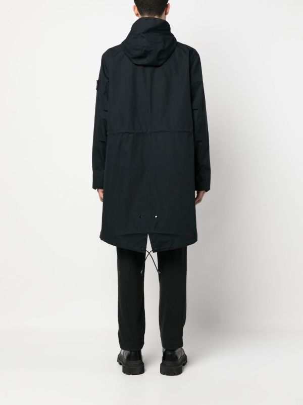 Stone Island コンパスパッチ ロングスリーブコート | ブラック