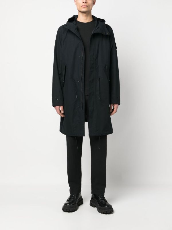 Stone Island コンパスパッチ ロングスリーブコート | ブラック