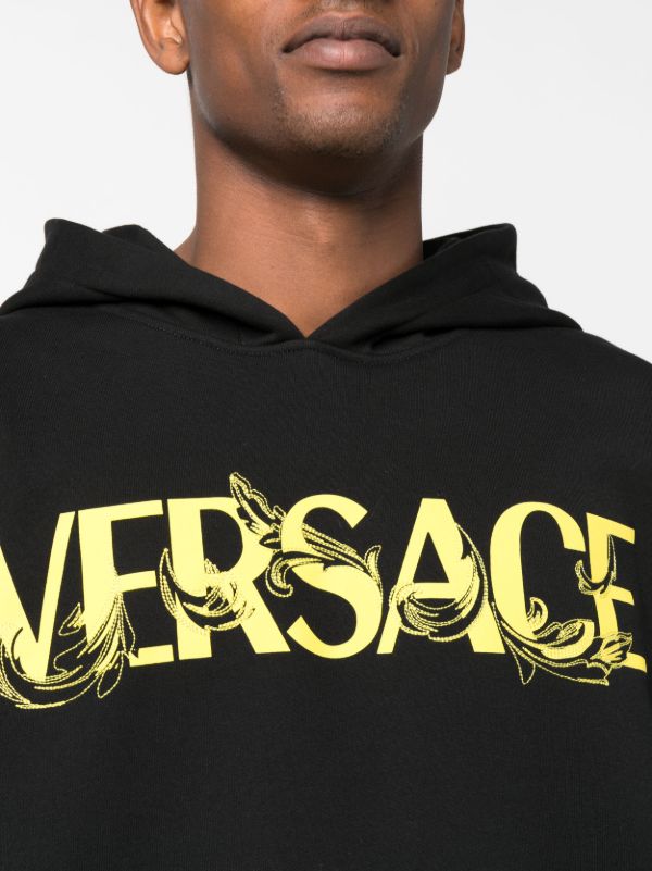 Versace ロゴ パーカー | ブラック | FARFETCH JP