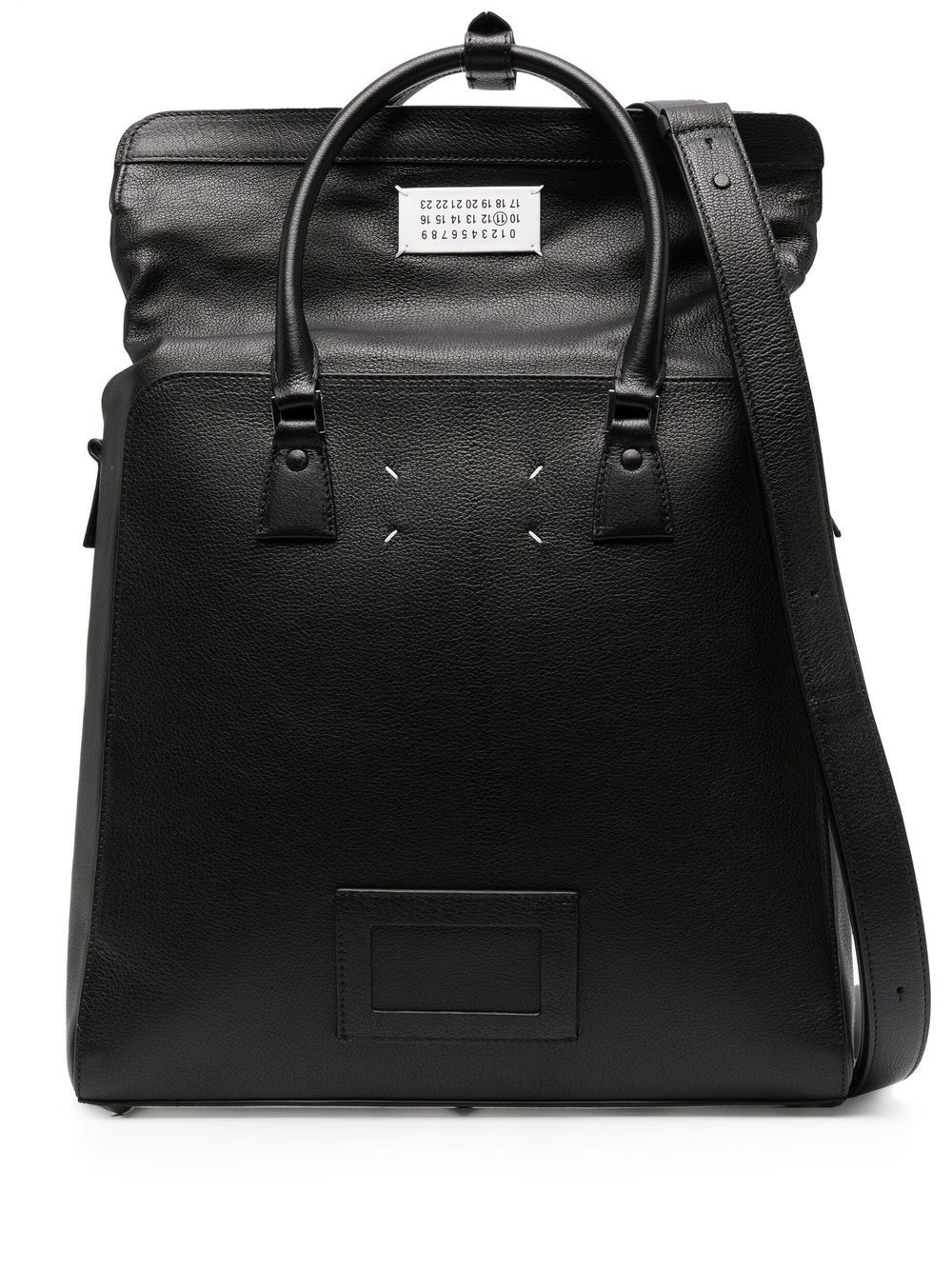 Maison Margiela 5AC Daily Vertical Leather Backpack | Black | FARFETCH