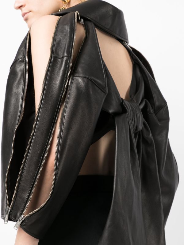 Undercover カットアウト ライダースジャケット | ブラック | FARFETCH JP