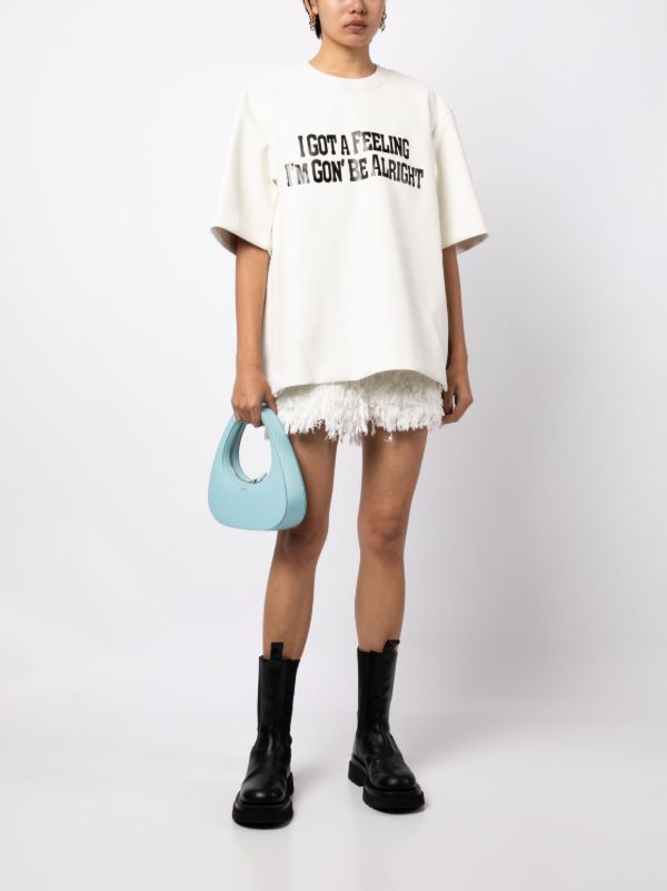 Sacai I Got A Feeling レイヤード Tシャツ | ホワイト | FARFETCH JP