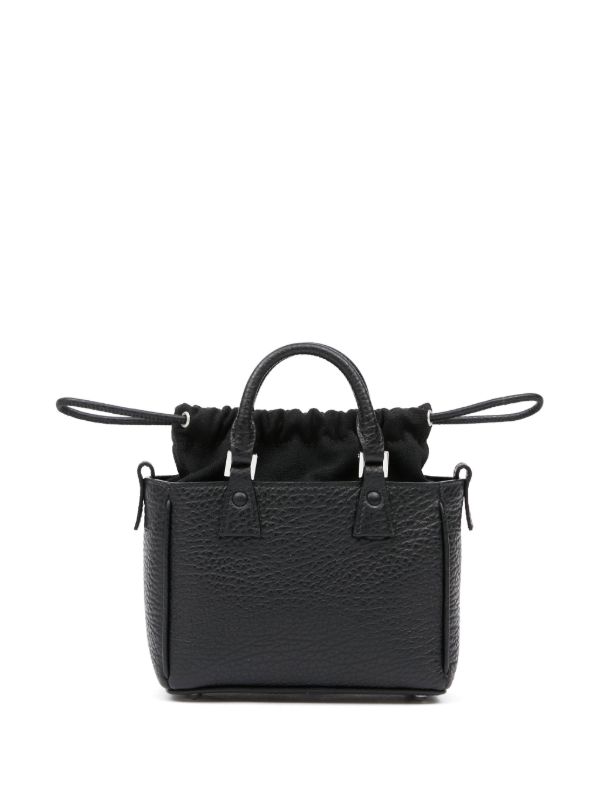 Maison Margiela 5AC Horizontal Leather Tote Bag | Black | FARFETCH
