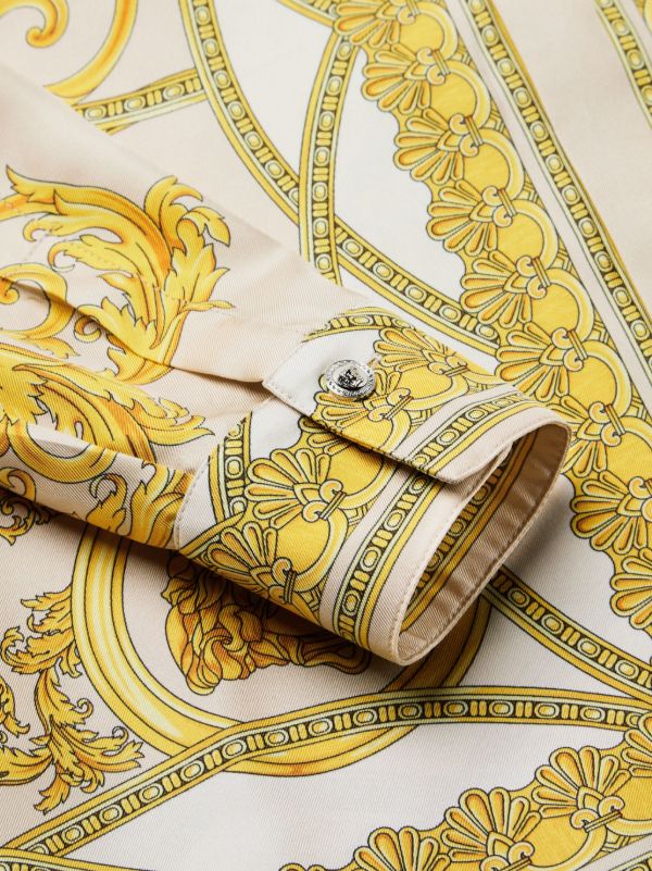Versace La Coupe Des Dieux Silk Shirt | Neutrals | FARFETCH