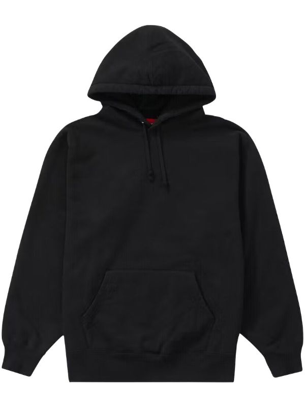 Supreme サテンアップリケ パーカー | ブラック | FARFETCH JP