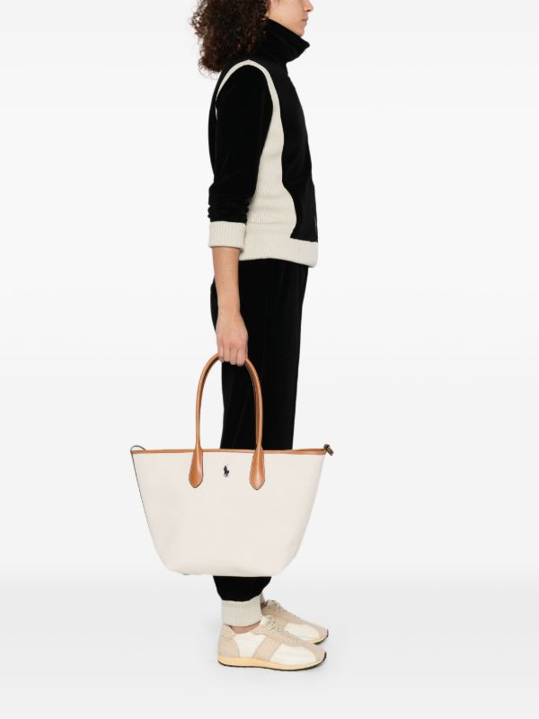Polo Ralph Lauren Canvas Tote Bag | Neutrals | FARFETCH