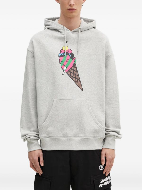 ICECREAM プリント パーカー | グレー | FARFETCH JP