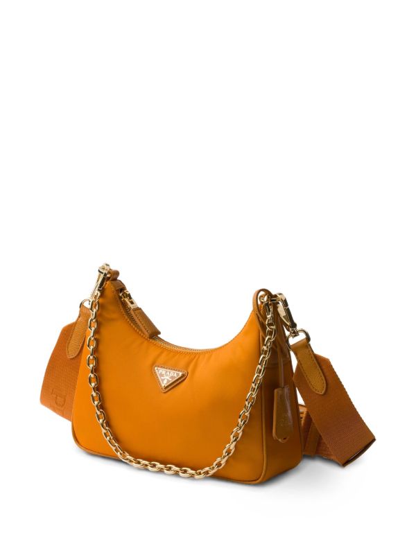 Prada Re-Edition 2005 Re-Nylon ショルダーバッグ | オレンジ