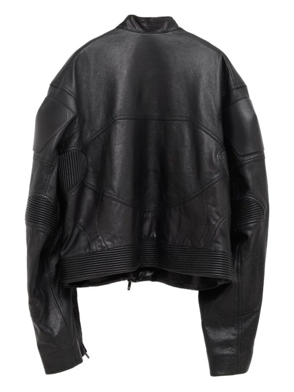 Balenciaga レザー ジャケット | ブラック | FARFETCH JP