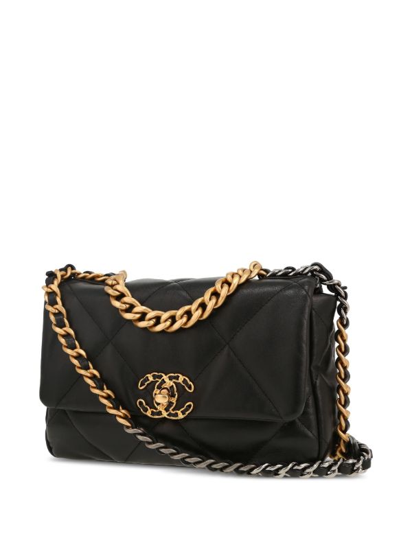 CHANEL Pre-Owned 19 キルティング ショルダーバッグ | ブラック