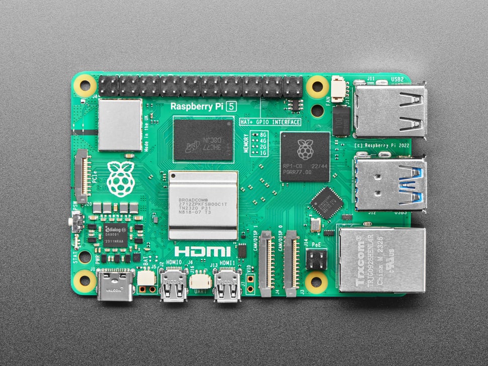 Raspberry Pi 5 - 8 GB RAM : Adafruit Industries, Unique & fun DIY