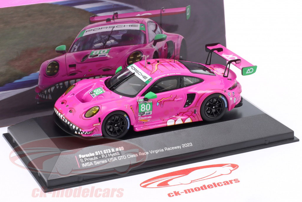 Ixo 1:43 Porsche 911 (992) GT3 R #80 Race Virginia IMSA 2023 ROXY