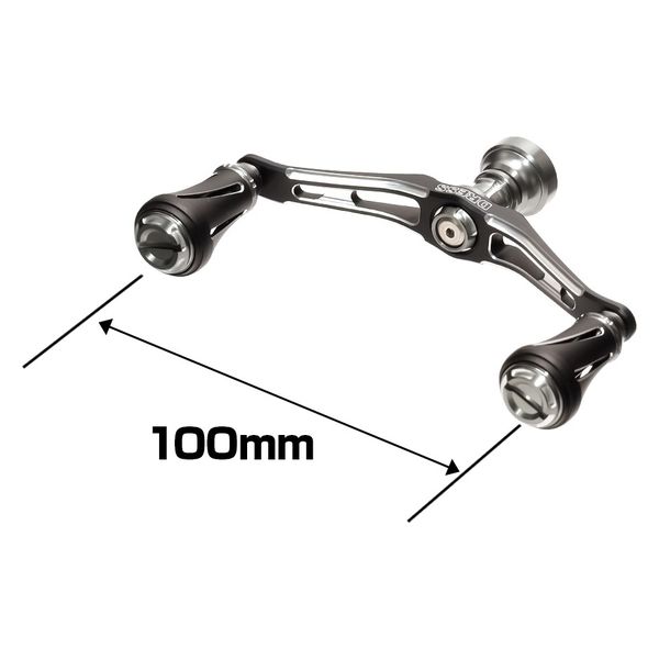 ライラクス カスタムハンドル W VERTEX 100mm 左右共用 ダイワ マット