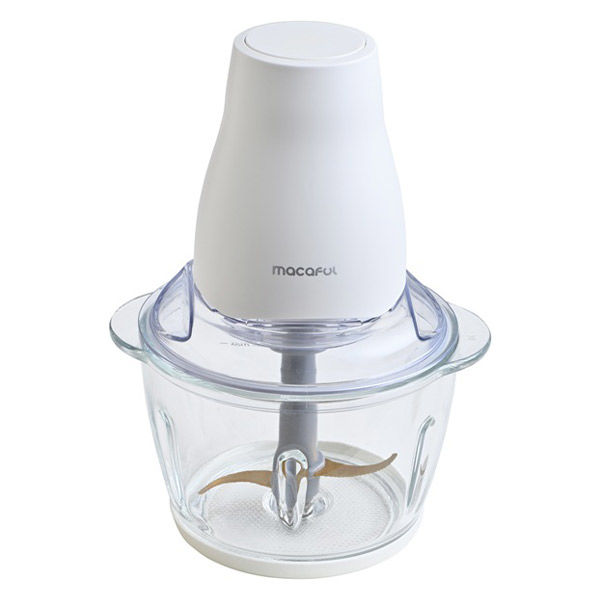 電響社 マカフル らく洗い フードプロセッサー MKFー1B(W) 1台 - アスクル