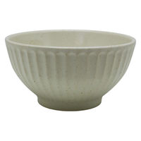 美濃陶苑 陶磁器 軽量リブ茶碗ガラスグレー 17-66-2 1セット(3個入