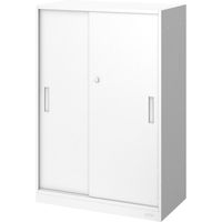 オカムラ スチール収納VILLAGE 引違い（2枚引違い・シリンダー錠） 3段