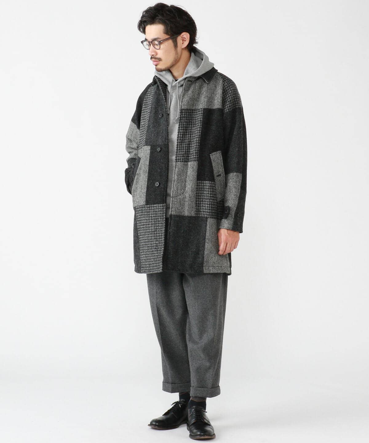 BEAMS PLUS（ビームス プラス）Bal Collar Coat Harris Tweed