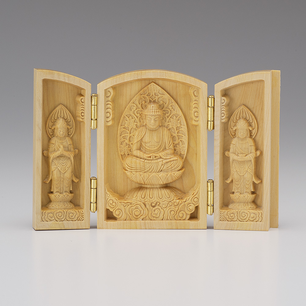 厄除け三開仏 阿弥陀三尊（阿弥陀如来・観音菩薩・勢至菩薩） | 仏壇