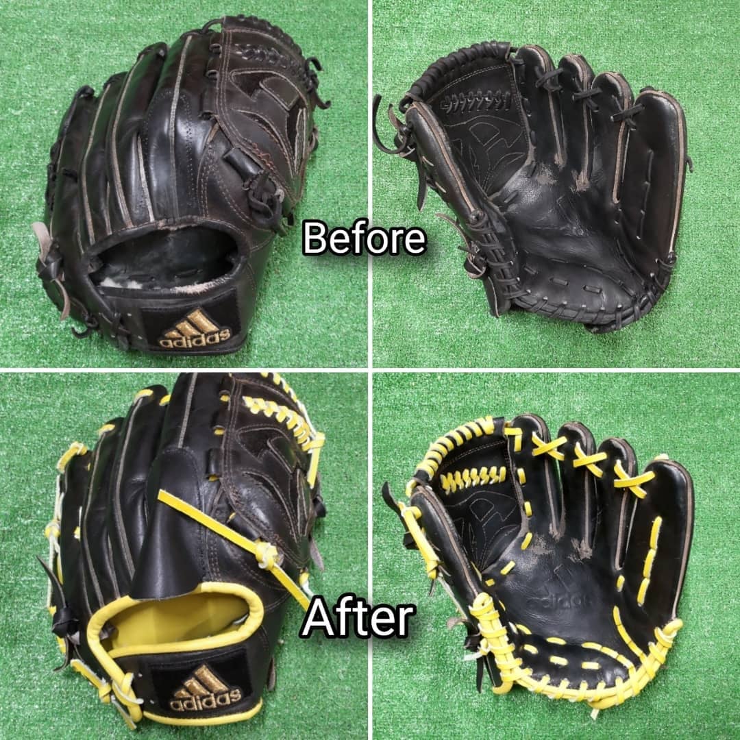 レザー製硬式グローブ PCパターン 修理してあります。 白ふちをなおしました。 野球グローブ修理のBefore & After > 指定なし > 5ページ - 野球