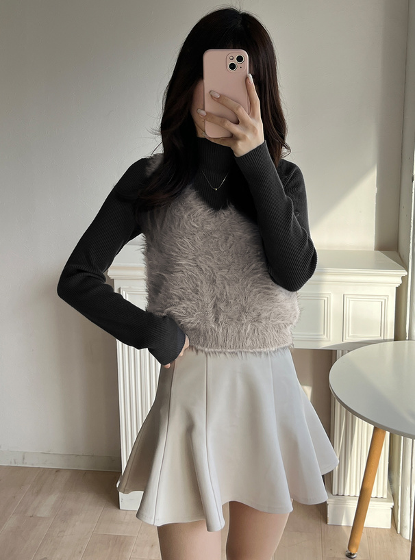 前後2Wayフェザーニットベスト[gn185] | レディースファッション通販の