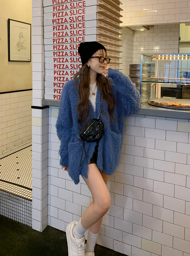 ルーズブークレニットカーディガン[fs37] | レディースファッション