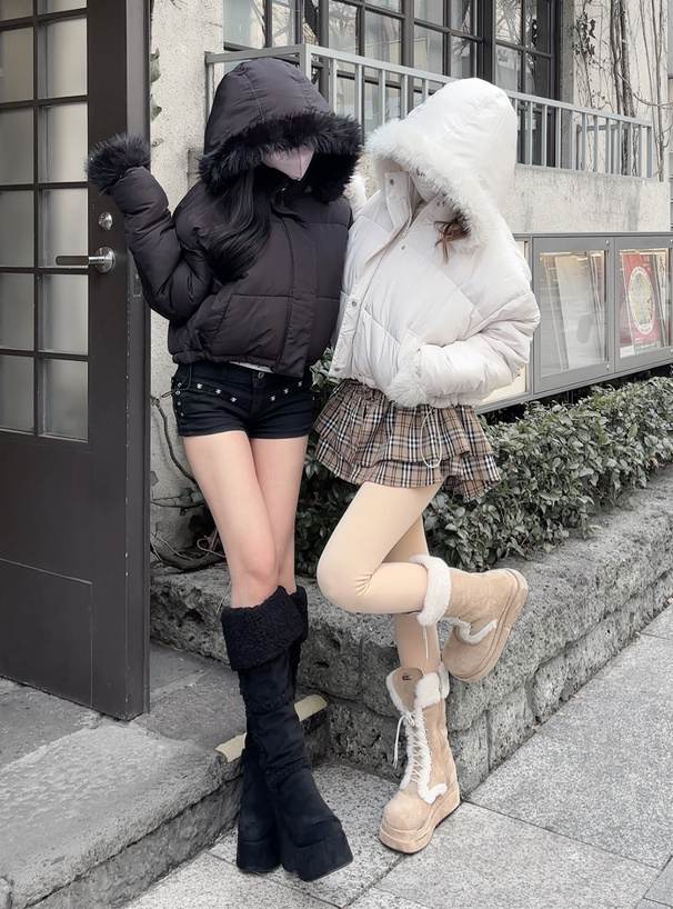 マルチWayフード付きファーダウンジャケット[kd81] | レディース