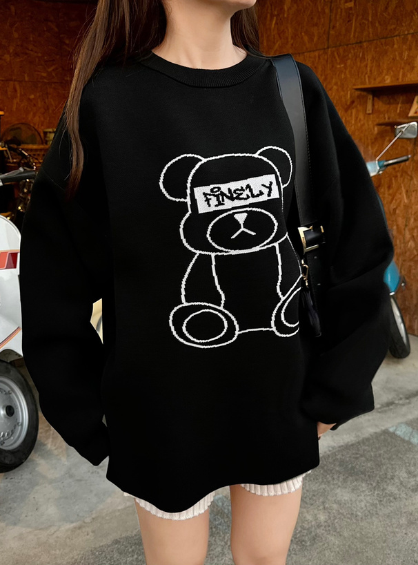 くまニットトップス[kz589] | レディースファッション通販のグレイル