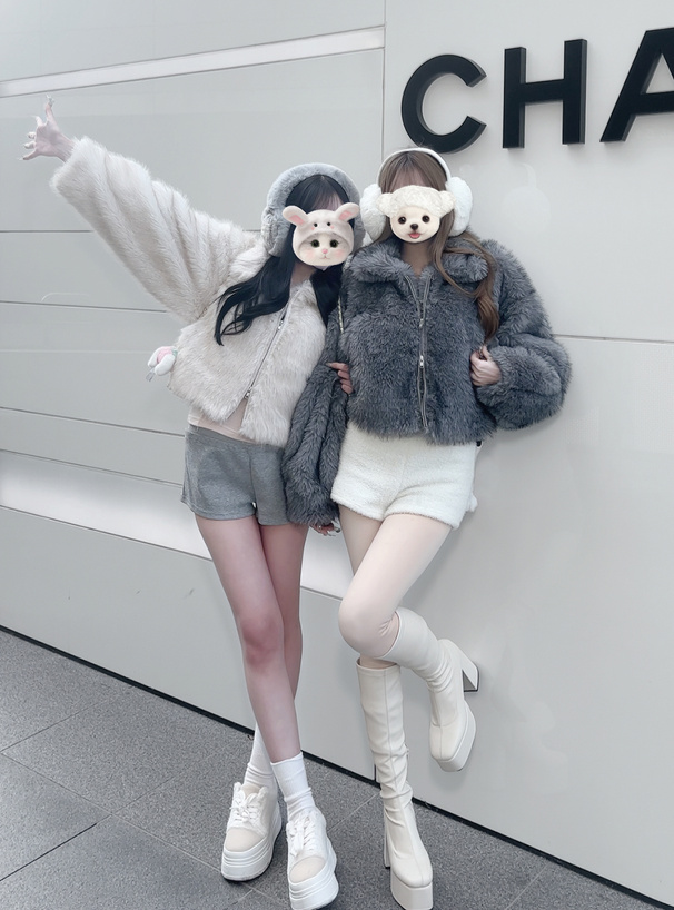 襟2Wayダブルジップミックスファーブルゾン[on341] | レディース