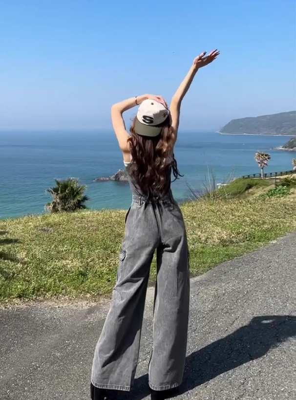 ベアトップデニムオールインワン[nh123] | レディースファッション通販