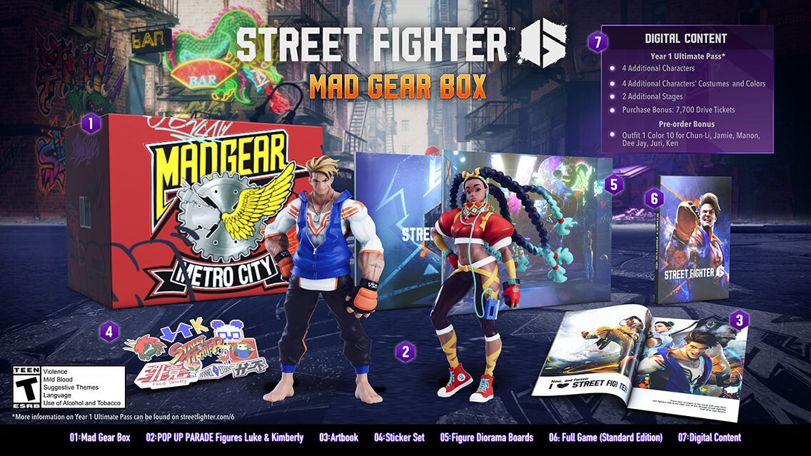 Street Fighter 6 Mad Gear Box Edition is Available for Pre-Order