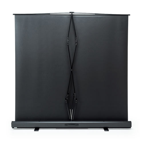 100インチ 自立式スクリーン／4:3／パンタグラフ式／設置しやすい大画面