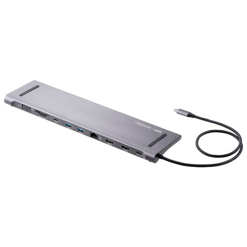 ドッキングステーション（USB-C 2画面出力・HDMI×2 + VGA・フルHD