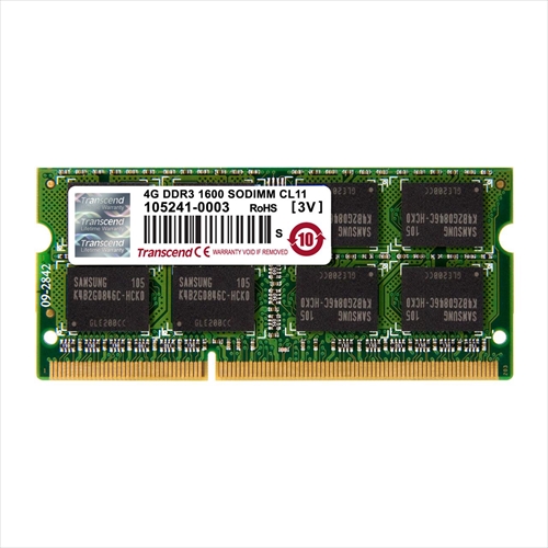 Transcend ノートPC用増設メモリ 4GB DDR3-1600 PC3-12800 SO-DIMM