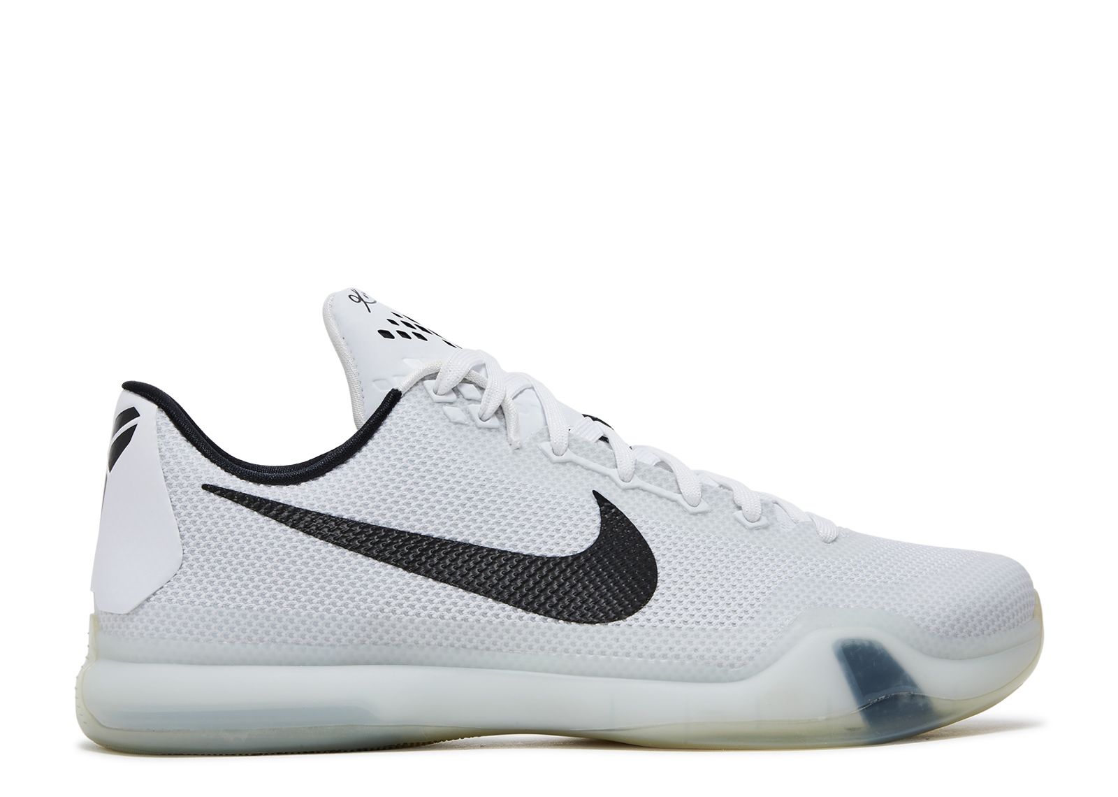 Kobe 10 'Fundamentals' - Nike - 705317 100 - white/black-wolf grey