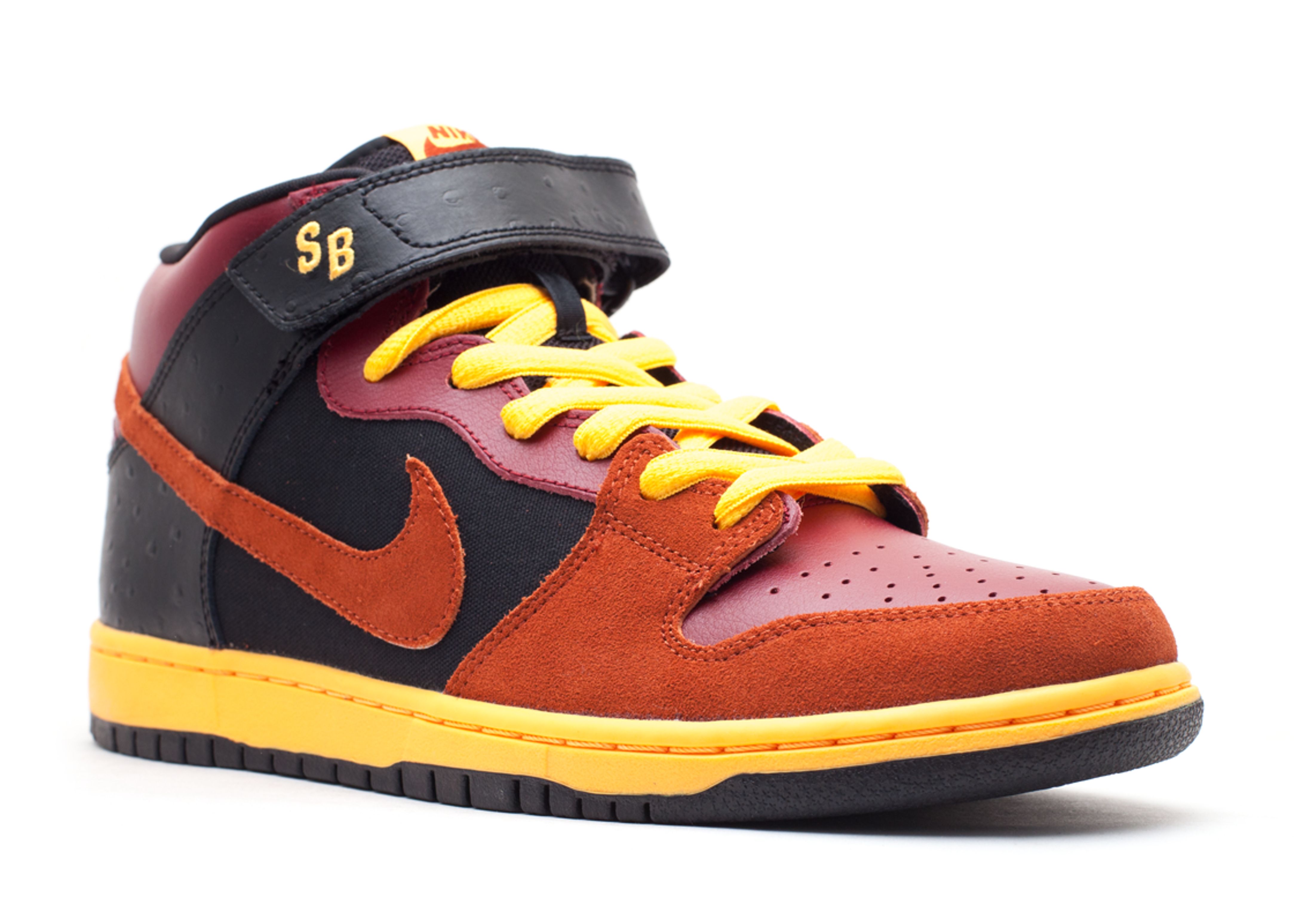 Dunk Mid SB 'Ostrich' - Nike - 314383 680 - team red/rugged orange