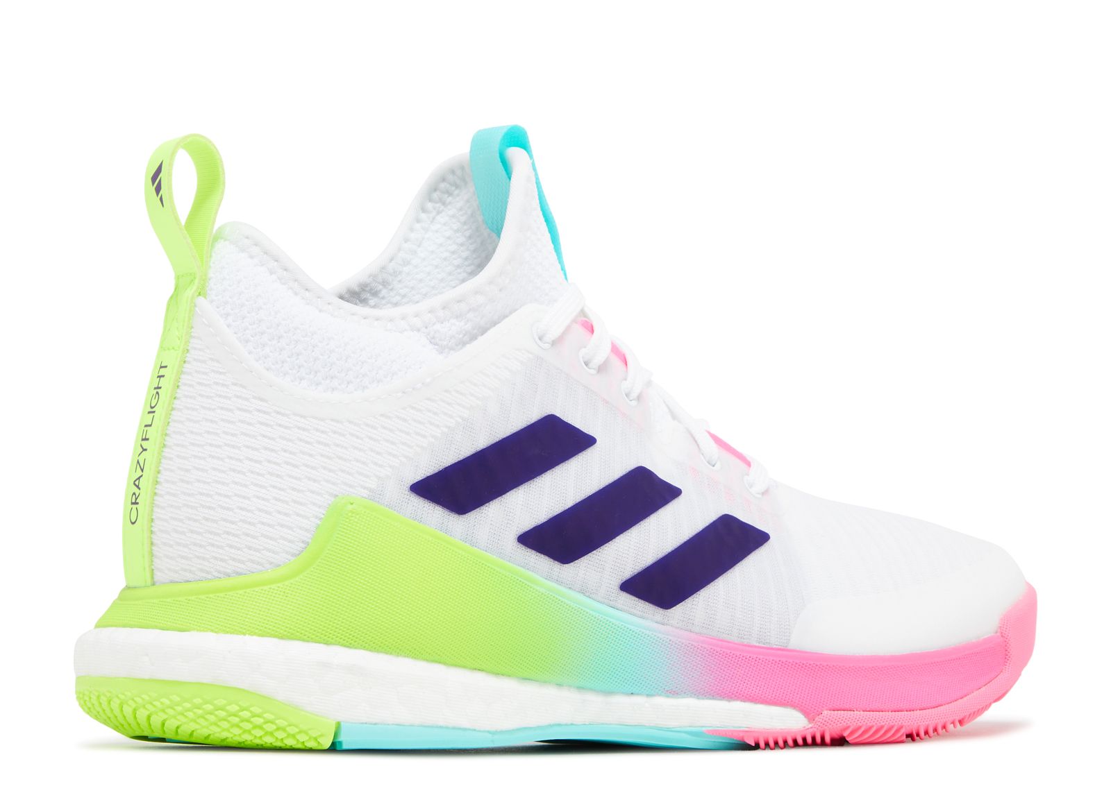 Wmns Crazyflight Mid 'White Purple Pink' - Adidas - HP3337 - cloud
