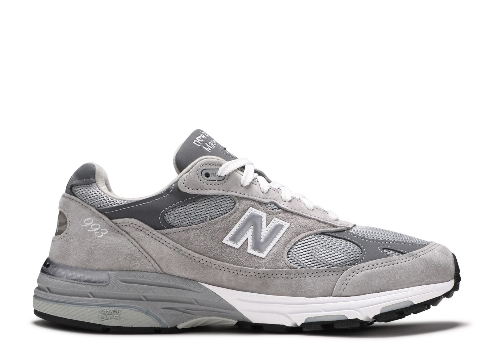 New Balance 993 Made In USA 2E Wide 'Grey White' - New Balance