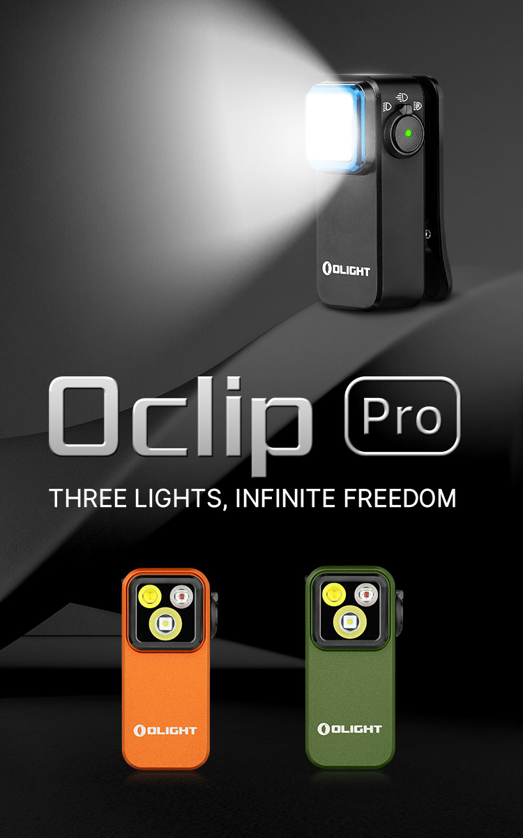 Oclip Pro: Versatile Clip-On Flashlight with Red Light - Olight