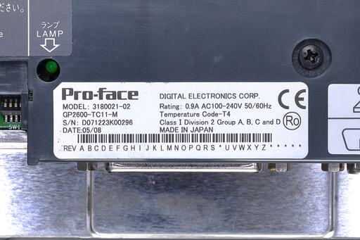 デジタル 表示器 GP2600-TC11-M (08年5月製・バックライト消耗) | 保守