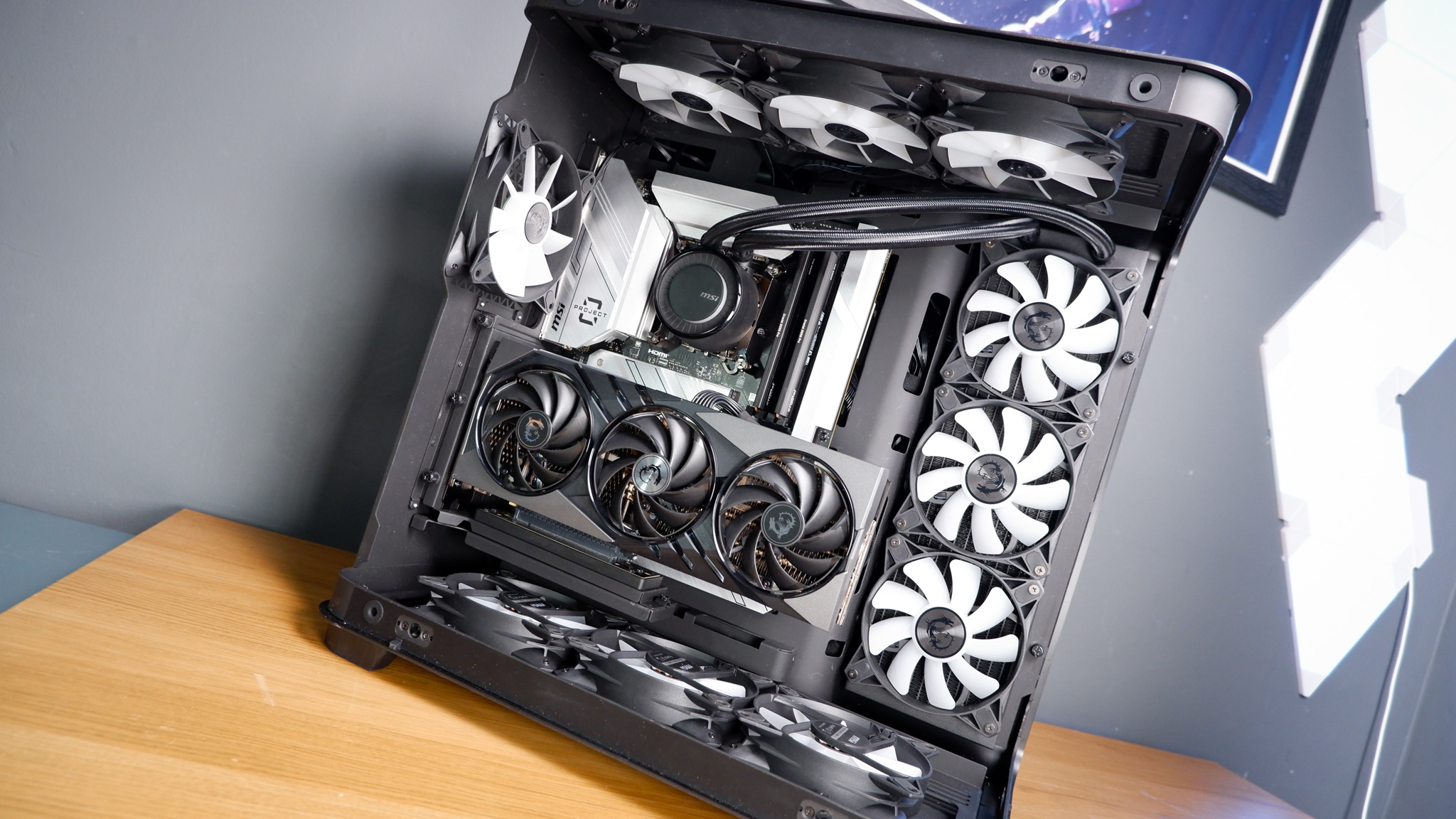 I built the mullet of gaming PCs with MSI's Project Zero 'Back
