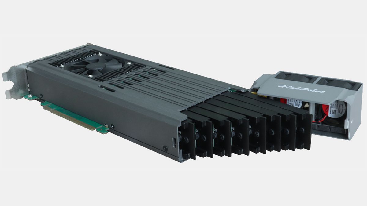 RAID card delivers 128TB of NVMe storage at 28 GB/s speeds