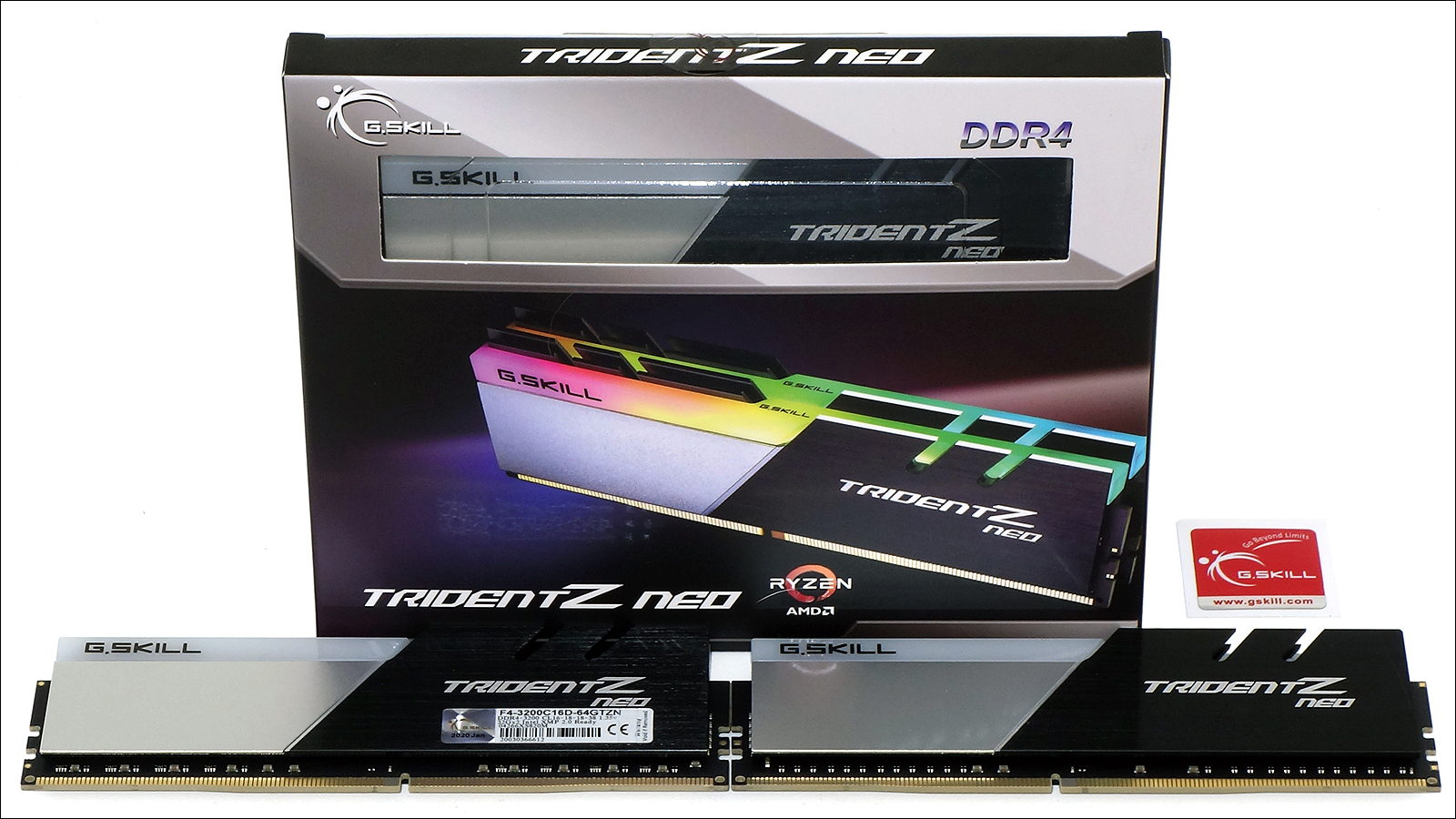 G.Skill TridentZ Neo 2x32GB DDR4-3200 C16 Review: Dense Modules