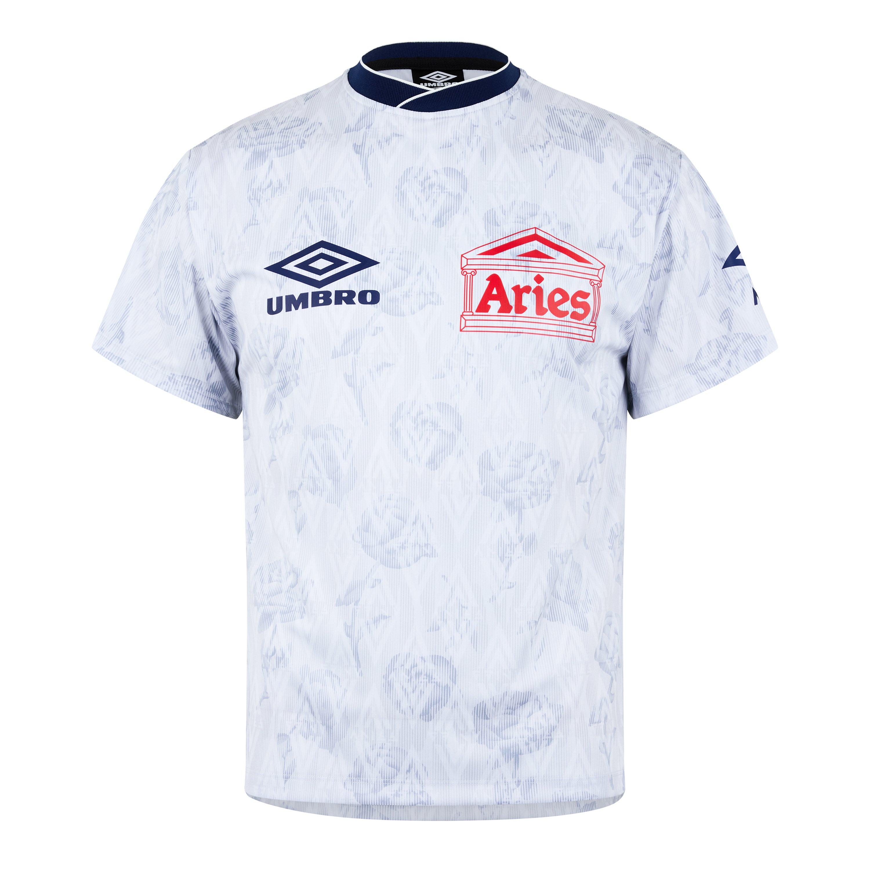Aries X Umbro Roses Short Sleeve Football Shirt | Cruise Fashion