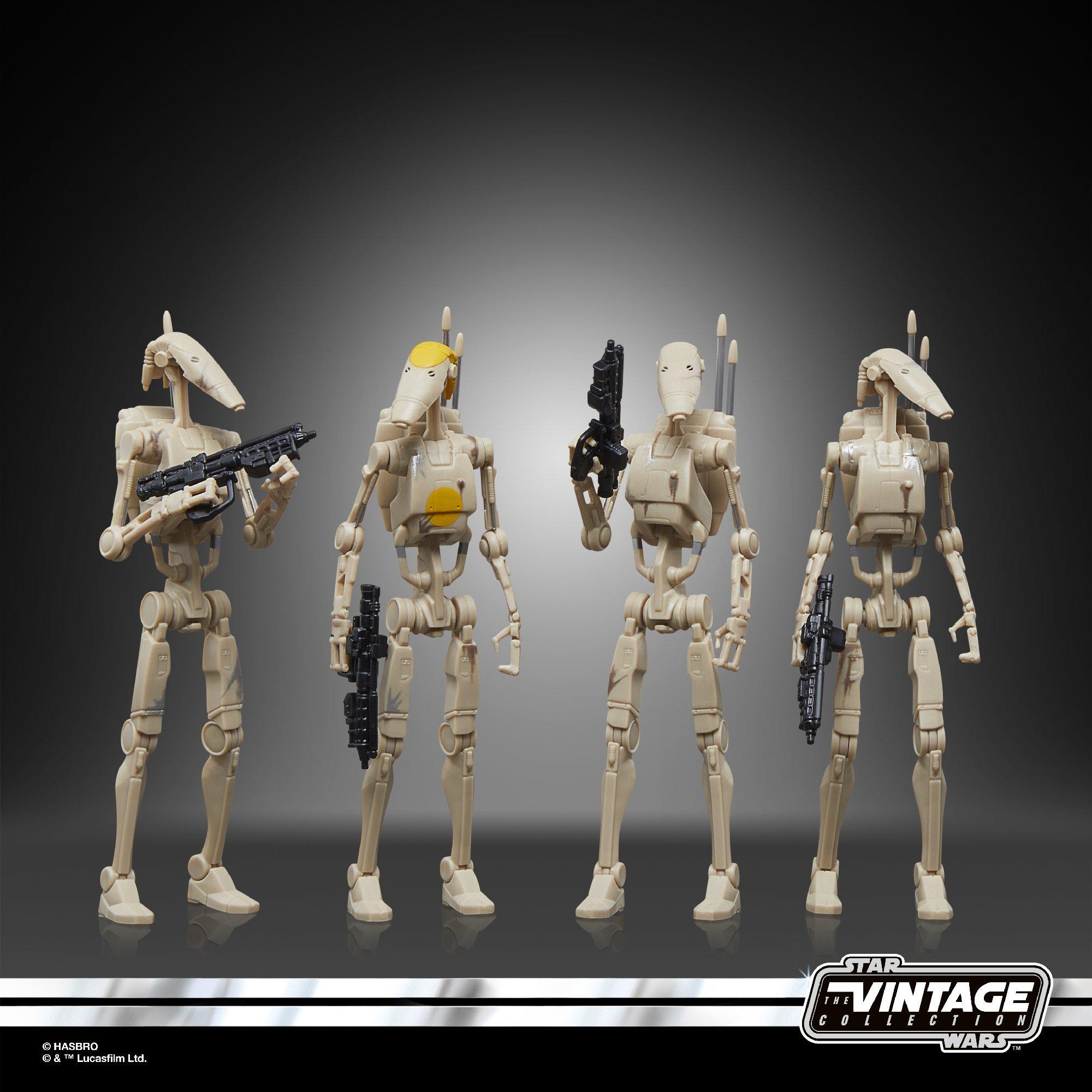 STAR WARS The Vintage Collection Battle Droid 4-Pack Action