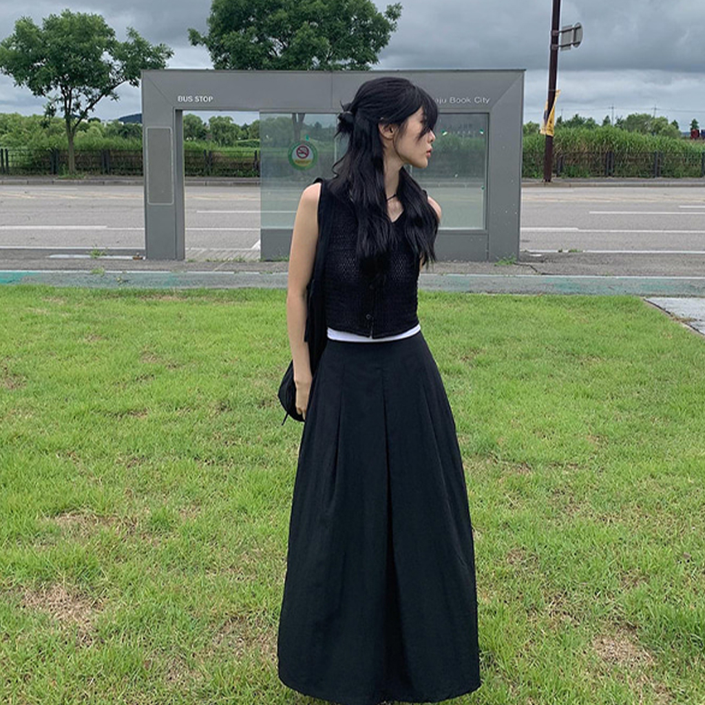 ナイロンタックプリーツロングスカート | ファッション通販サイト NUGU