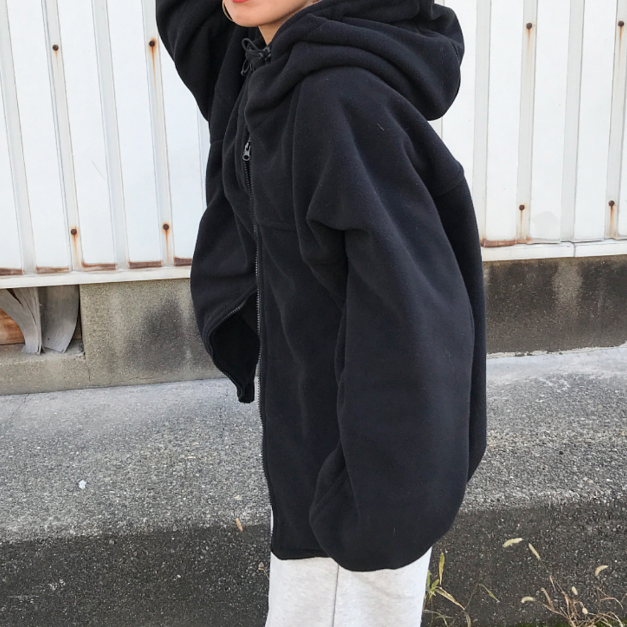 ユニセックス) フリースフードジャケット | ファッション通販サイト NUGU