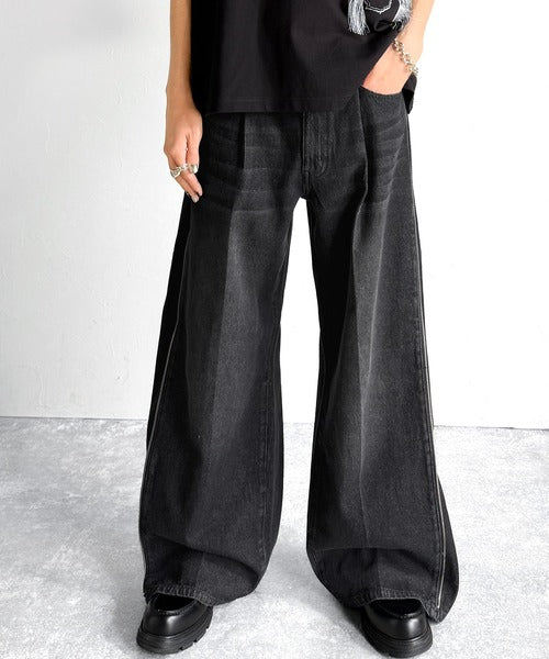 これ1本で実質3本分の価値。」サイドジップ使いヴィンテージ加工デニム