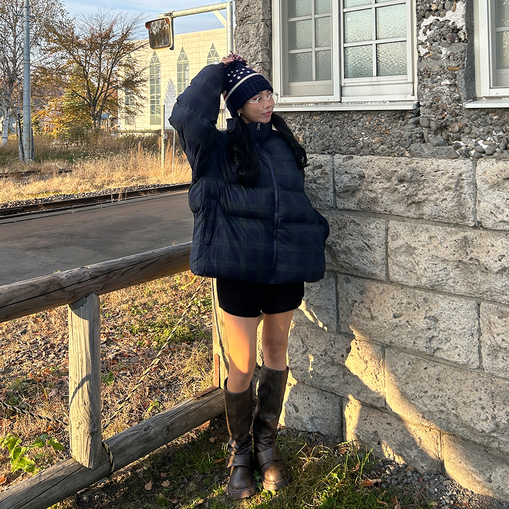 ユニセックスチェックダウン | ファッション通販サイト NUGU