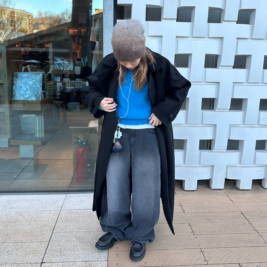 ウールアルパカラウンドニット | ファッション通販サイト NUGU